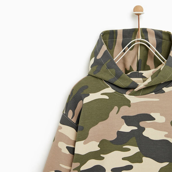 ZR Camouflages With Beige Hoodie 2598