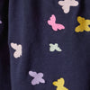 HM Multi Color Butterflies Navy Blue Frock 2238
