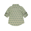 MC Green Dino Full Sleeves Casual Shirt 3861