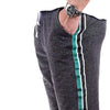 TRN Dark Grey Summer Jogger Stripe Shorts