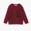 MNG Maroon Bicycle Printed Sweatshirt 11759