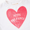 MGO Petite But Fierce White Heart T-shirt