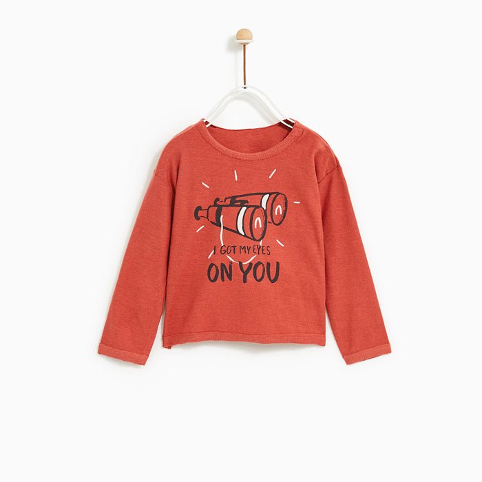 ZR Printed Red I Got My Eyes on You TShirt