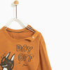 ZR Baby Printed Monster Caramel Day Off TShirt