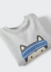 MNG Runner Pro Embraided Grey Sweatshirt 9872