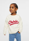 ZR Cherie Embroidered Off White Sweatshirt 9895