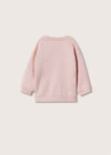 ZR Rabbit Face Tea Pink Sweatshirt 9885