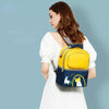 Sheep Hot & Cold Travel Milk Pack Detachable 2 Piece Yellow & Navy Blue Backpack 9093