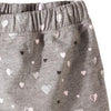 51015 Glitter Heart Grey Skirt 3728