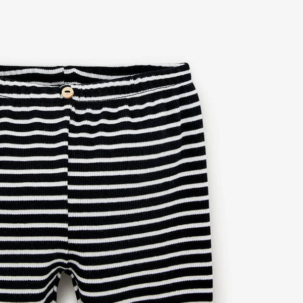 ZR Navy Blue & White Stripe Legging 784