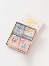 Caramella Cute Kitty Pink & Beige 4 Socks Box 3237