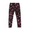 LS Black With Pink Splash The Rise Print Side Tape Legging 4291