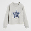MNG Star Print Grey Sweatshirt 2956