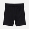 LFT Plain Black Shorts with White Cord 2079