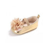 Valen Flower Bow Golden Pumps 2131