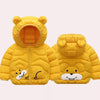HT Bear Face Yellow Puffer Jacket 7555