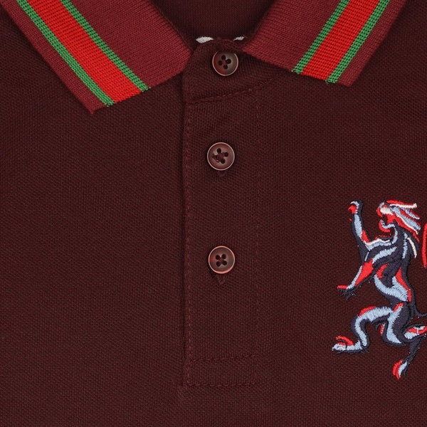 GRD Lion Logo Maroon Polo 3830