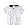 M&M Overall Heart Printed White Tshirt 3529