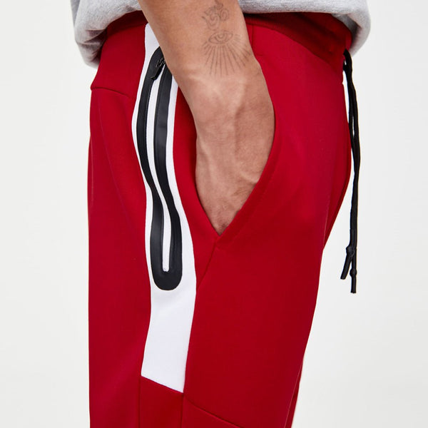 P&B Zip Pockets Technical Sports Red Trouser 2706