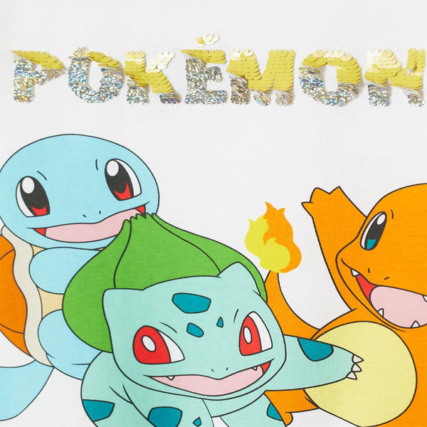 H&M Reversible Sequence Pokemon White Tshirt 1551