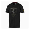 Ferr Black Shield Yellow Shadow Logo Black Tshirt 1835