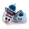 Mickey Print, Light Blue Shoes with Red Lace 2129
