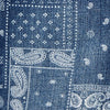 Osk All Over Block Style Print Denim Blue Shorts Dungaree 3800
