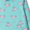 5.10.15 Aqua Blue Kangaroo Pocket Unicorn Long Shirt 861