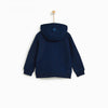 ZR Star Pocket Navy Blue Zipper Hoodie 3373