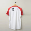 DSL Red Raglan Sleeves White Tshirt 1784