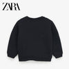 ZR Black With Bows On Bottom Sides Sweatshirt 937