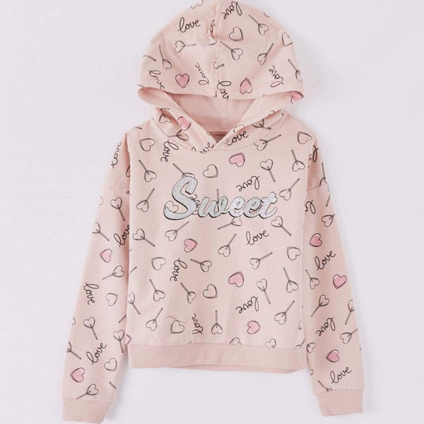 TRN Glitter Sweet Love Pink Hoodie 2932
