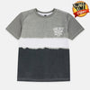 GD Grey Color Block Tshirt 1610