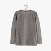 LS Full Sleeves With Contrasting Pocket Grey Tshirt 3532