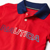 NTC Front Print Blue Collar Red Polo 3447