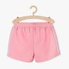 LS OMG Print Side Stripe Pink Girls Shorts 3693