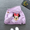 BKT Minnie Mouse Light Weight Purple Zipper Hooded 7771