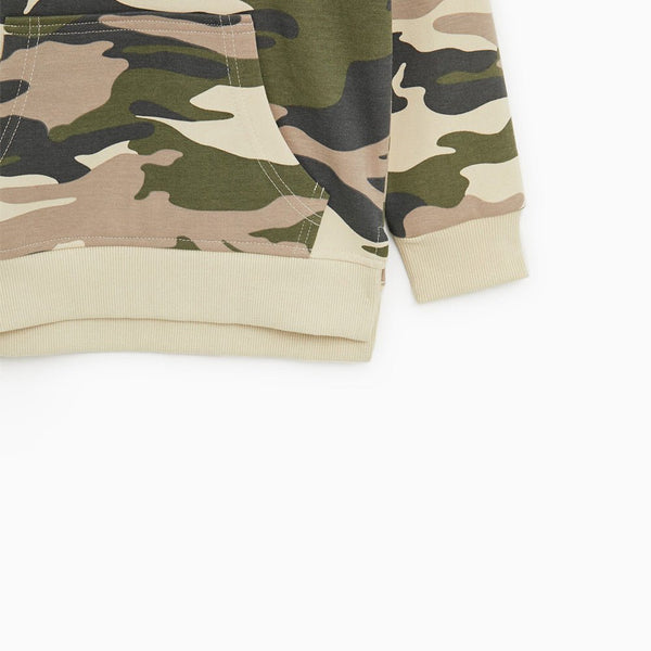 ZR Camouflages With Beige Hoodie 2598