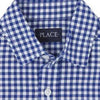 PLC Mini Box Blue & White Check Full Sleeves Casual Shirt 7058
