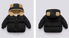 Best C Sherpa Bear Hooded Black Puffer Jacket 7639