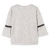 L&S Allright Style Sleeves Grey Sweatshirt 877
