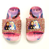 Frozen Light Pink Glitter Stones Top Slippers 2211
