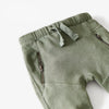 ZR Side Zip Style Bottom Rip Light Green Trouser 3180