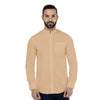 SPL Basics Mandarin Collar Linen Casual Shirt Khaki 420