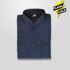 MV Front Pockets Navy Blue Casual Shirt 8853