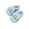 KMR Baby Elastic Blue Check Baby Shoes 7942