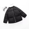 FSG Open Pockets Mock Neck Black Puffer Jacket 7674