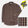 OXN Brown & Black Check Casual Shirt 4181