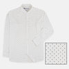 OXN Polka Dots White Soft Casual Shirt 4192