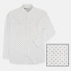OXN Polka Dots White Soft Casual Shirt 4192